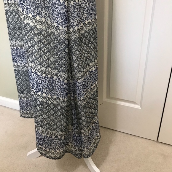 Madewell Moroccan Tile Print Cross Back Blue Maxi Dress Small - Picture 3 of 17